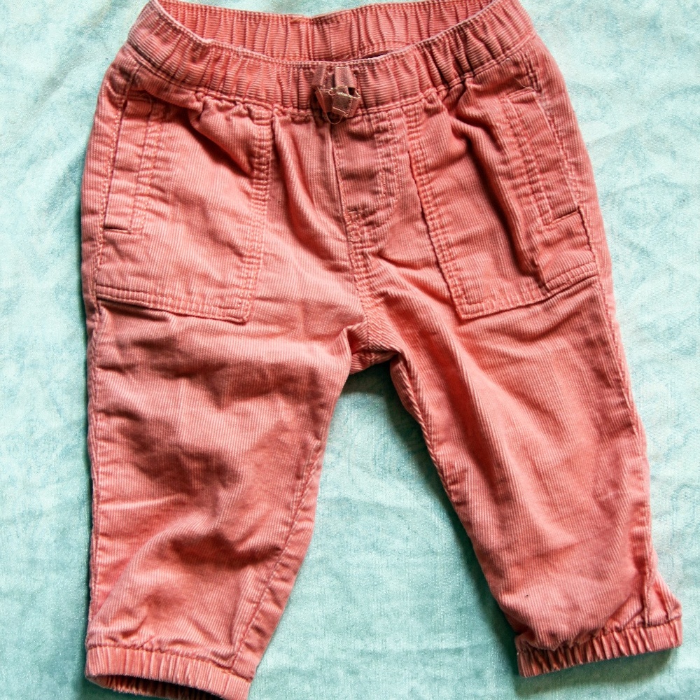 Coral corduroy pant 6mo
